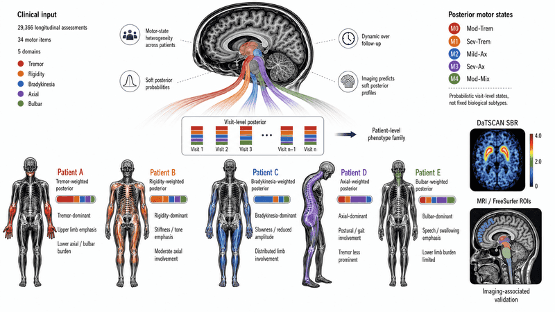 Posterior-aware motor-state phenotyping graphical abstract
